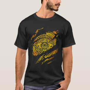 Aztec Mayas Aztec Calendar Mexico History 5 T-Shirt