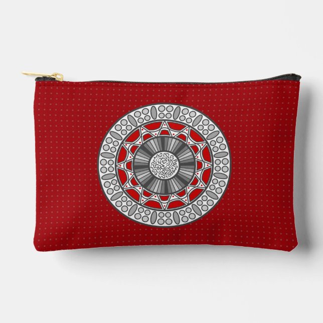 Aztec Meets Alien Accessory Pouch (Front)