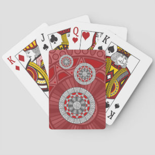 Aztec Meets Alien Classic Playing Cards