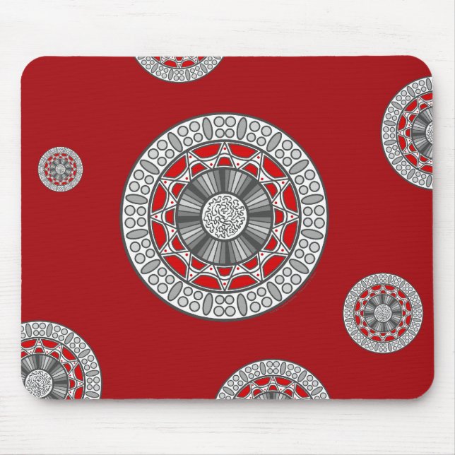 Aztec Meets Alien Mousepad (Front)