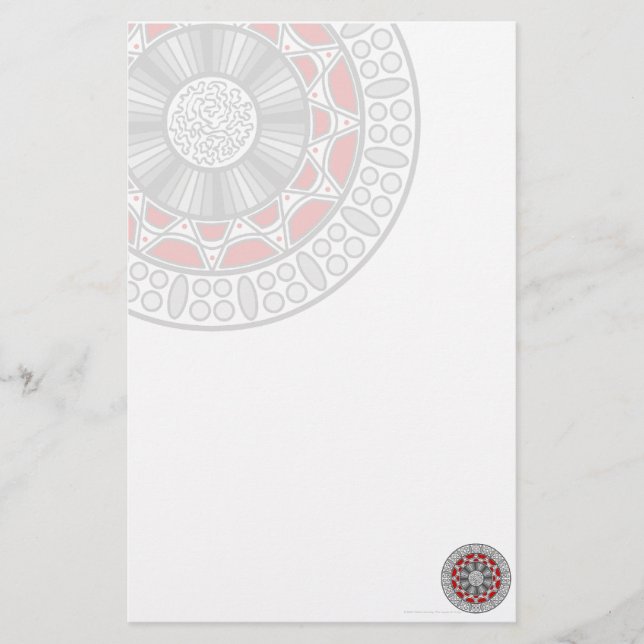 Aztec Meets Alien Stationery (Front)