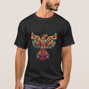 Aztec Mexican Mythology Feathered Serpent Eagle Ma T-Shirt