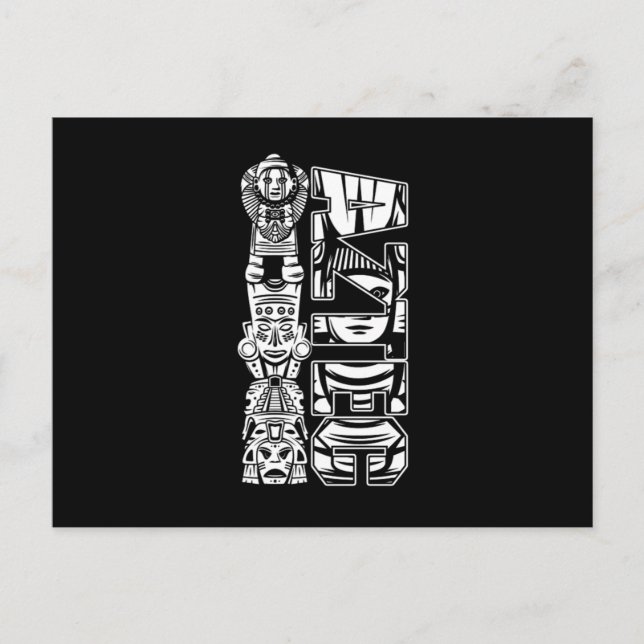 Aztec Mexican Native Culture Maya Inca Native Gift Postcard (Front)