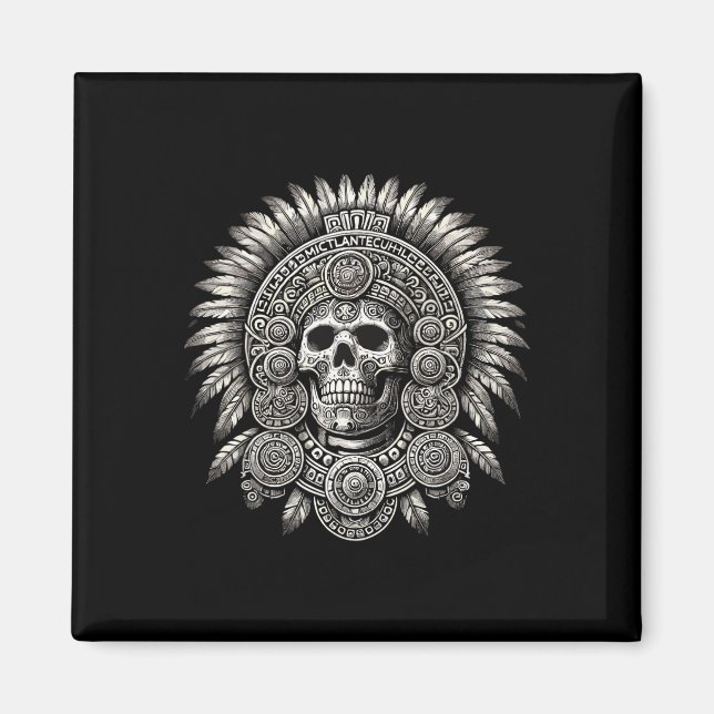 Aztec Mictlantecuhtli Mexican Pride Boxing  Magnet (Front)