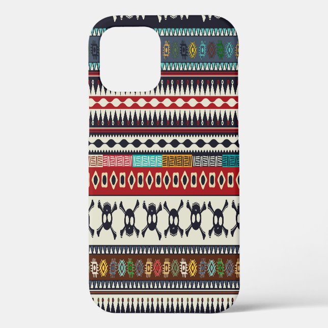 Aztec motif, seamless pattern design Case-Mate iPhone case (Back)