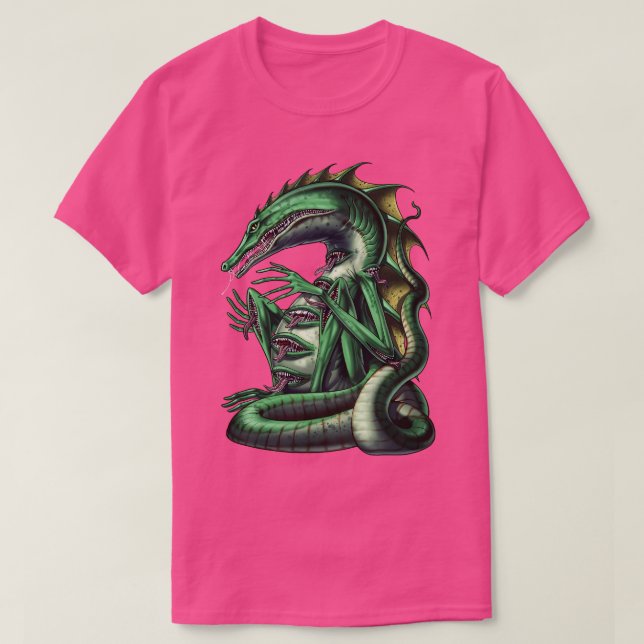Aztec Mythology Creature Cipactli T-Shirt (Design Front)