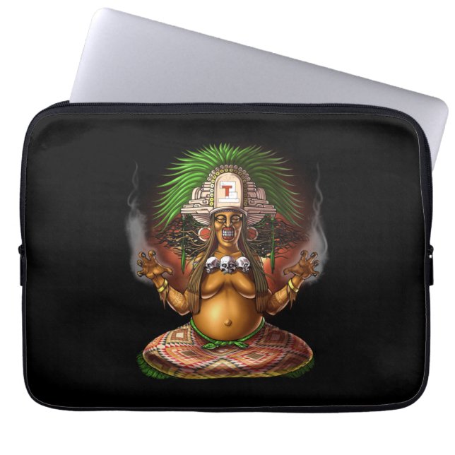 Aztec Mythology Deity Cihuateteo Laptop Sleeve (Front)