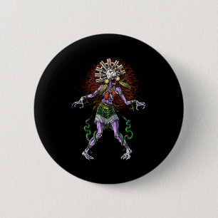 Aztec Mythology Deity Tzitzimitl 6 Cm Round Badge