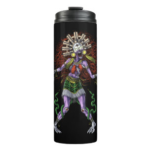Aztec Mythology Deity Tzitzimitl Thermal Tumbler