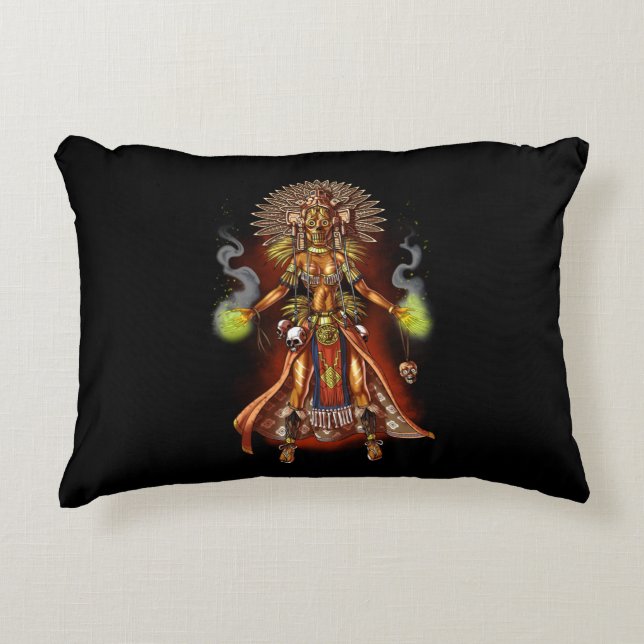 Aztec Mythology God Managua Decorative Cushion (Front)