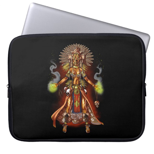 Aztec Mythology God Managua Laptop Sleeve (Front)