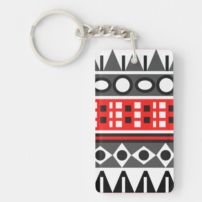 Aztec native pattern key ring (Front)