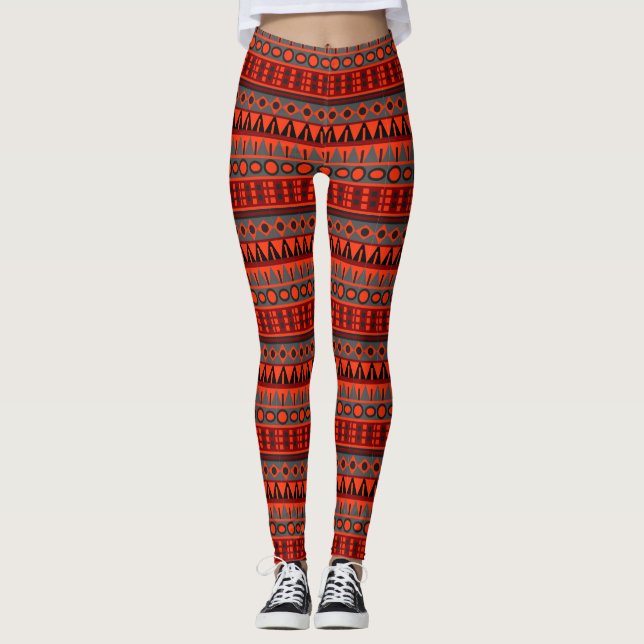 Aztec native pattern leggings (Front)