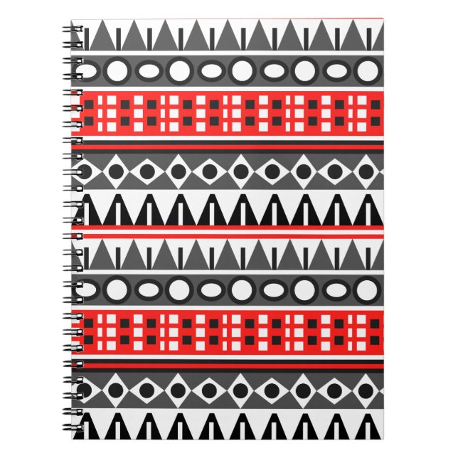 Aztec native pattern spiral notebook (Front)