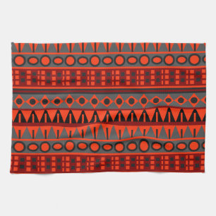 Aztec native pattern tea towel