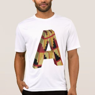 Aztec Navajo Pattern Letter A T-Shirt