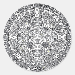 AZTEC OR MEXICA mexican Classic Round Sticker