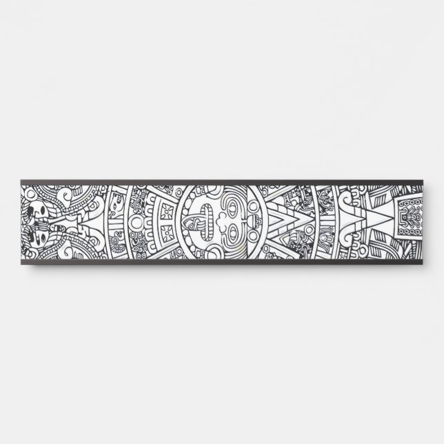 AZTEC OR MEXICA mexican Door Sign (Front)