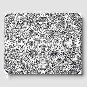 AZTEC OR MEXICA mexican Guest Book