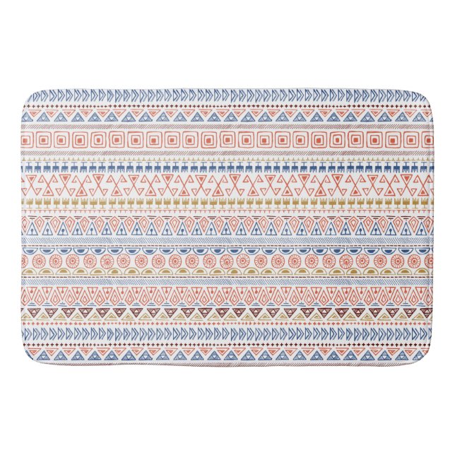 Aztec Pattern bath mats (Front)