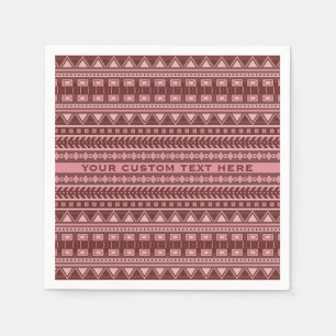 Aztec Pattern custom paper napkins
