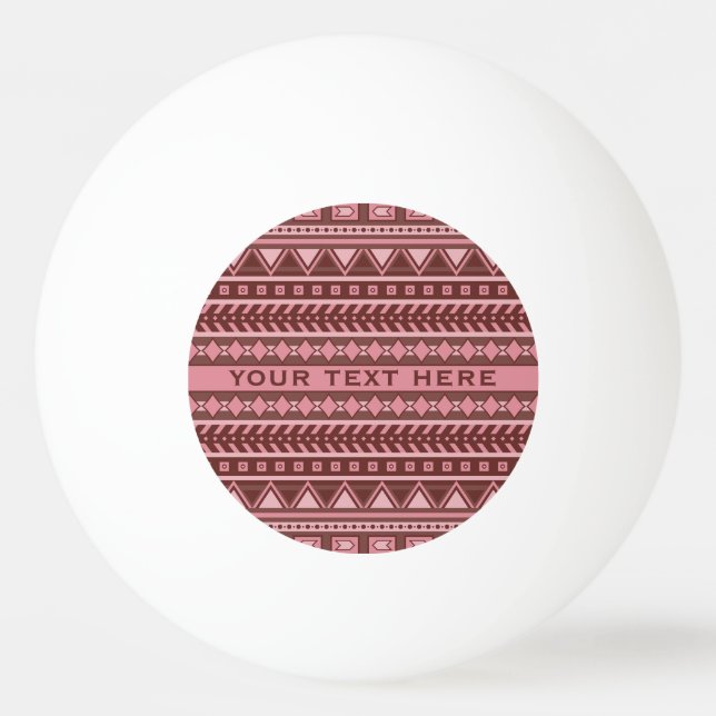 Aztec Pattern custom ping pong balls (Front)