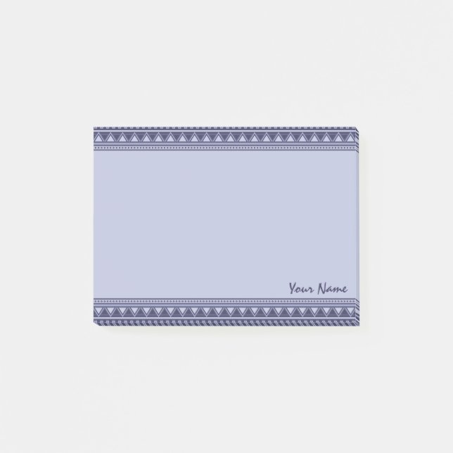 Aztec Pattern custom Post-It notes (Front)
