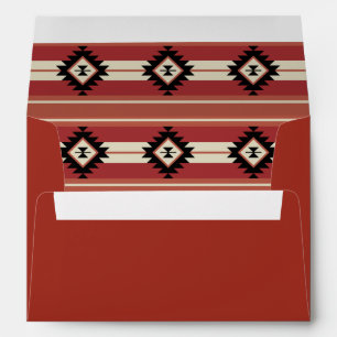 Aztec pattern envelope
