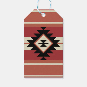 Aztec pattern gift tags
