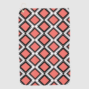 Aztec pattern golf towel
