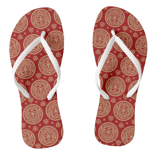Aztec Pattern Jandals (Footbed)