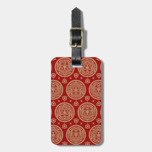 Aztec Pattern Luggage Tag