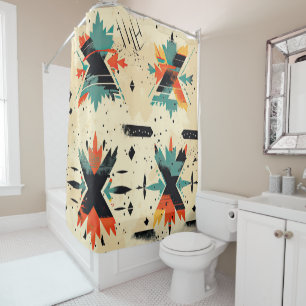 aztec pattern modern qunique stylish shower curtain