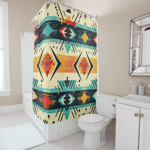 aztec pattern modern qunique stylish shower curtain