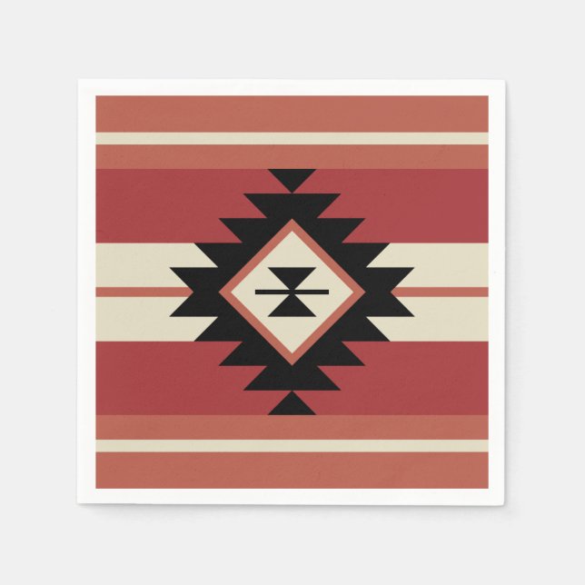 Aztec pattern napkin (Front)