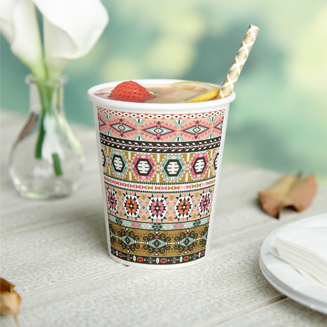 Aztec Pattern Paper Cups (Creator Uploaded)