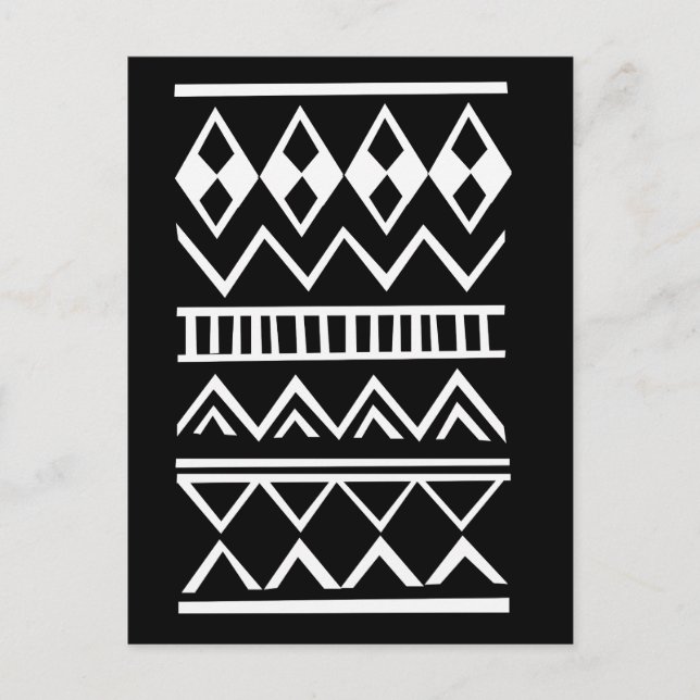 Aztec pattern postcard (Front)