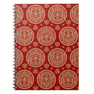 Aztec Pattern Spiral Notebook