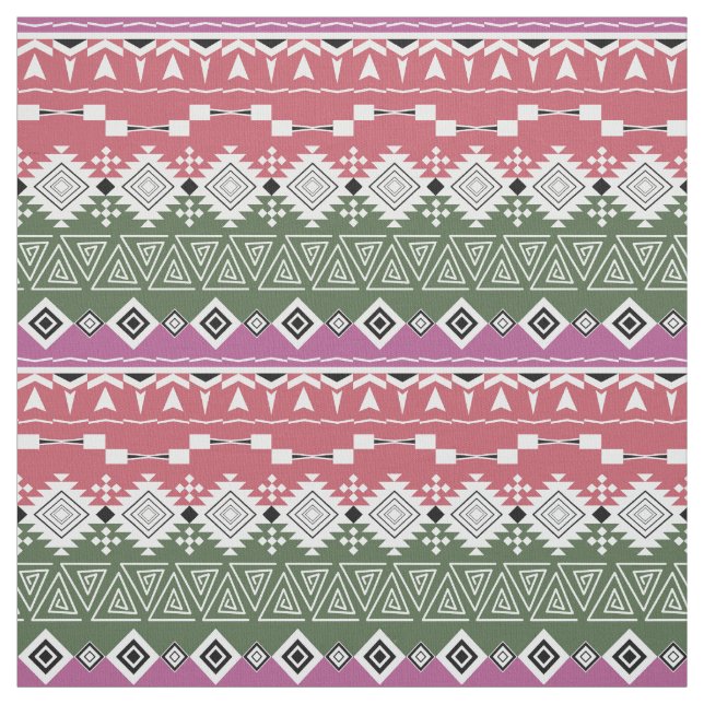 Aztec pattern, stripes / fabric (Swatch)
