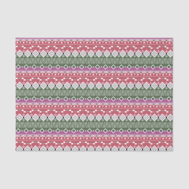 Aztec pattern, stripes . tissue paper (Front)