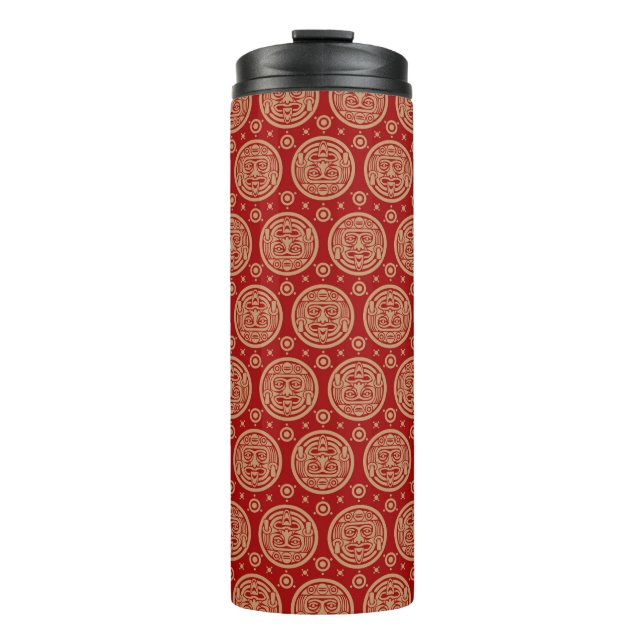 Aztec Pattern Thermal Tumbler (Front)