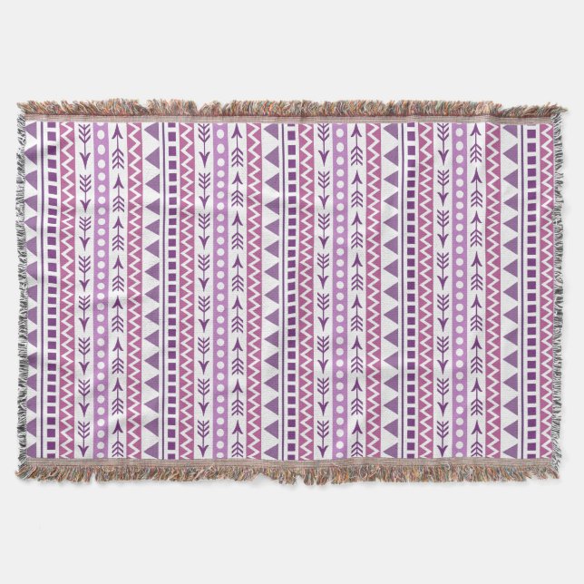 Aztec Pattern throw blanket (Front)