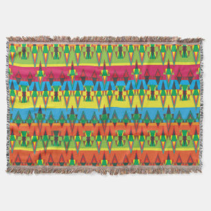Aztec Pattern Throw Blanket