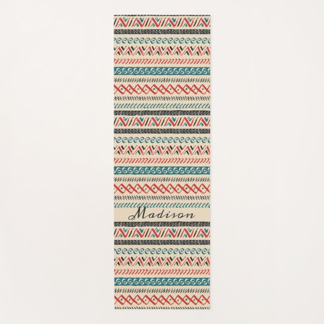 Aztec Pattern yoga mats (Front)