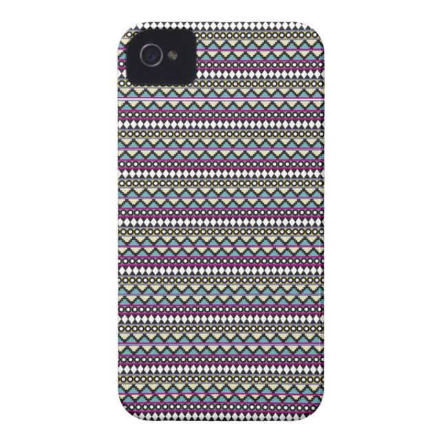 Aztec Print iPhone 4/4S Case (Back)