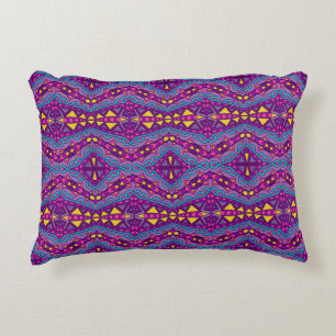 Aztec Purple Pattern Decorative Cushion