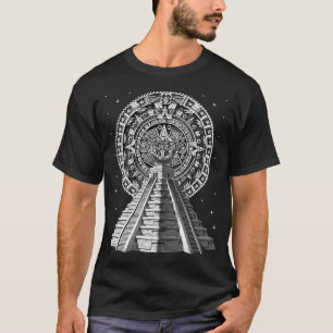 Aztec Pyramid Calendar T-Shirt