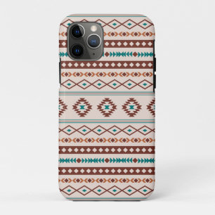 Aztec Rusts Teal Cream Mixed Motifs Pattern Case-Mate iPhone Case