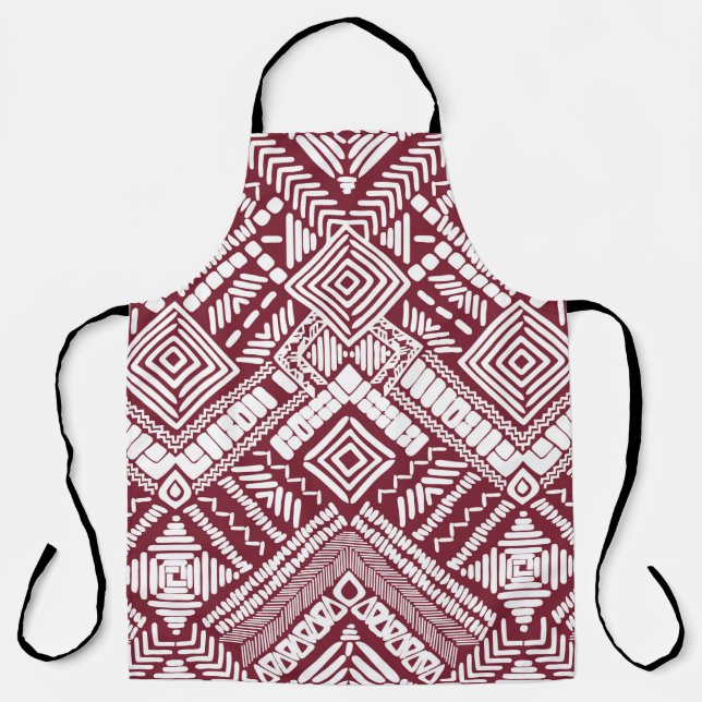 Aztec seamless pattern apron (Front)