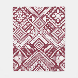 Aztec seamless pattern fleece blanket